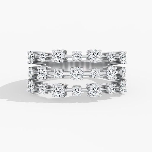 [R330] Orbit Three Row Ring