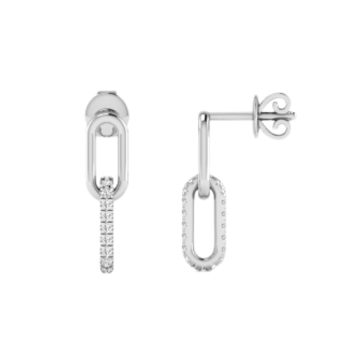 [E137] Mini Paperclip Earrings