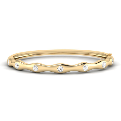 [BG160] Ripple Edge Inlay Bangle