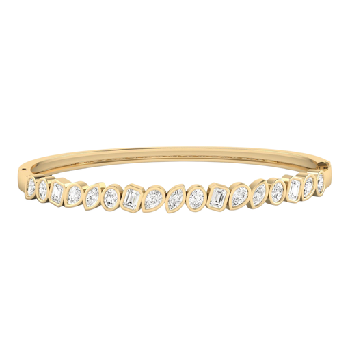 [FBG16] Multi Shape Angled Bezel Bangle