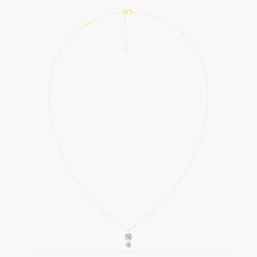 [N13ST] Starlight Two Stone Pendant