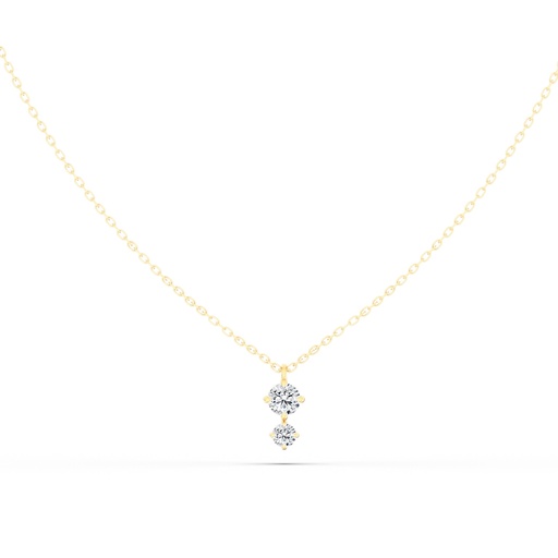 [N13ST] Starlight Two Stone Pendant