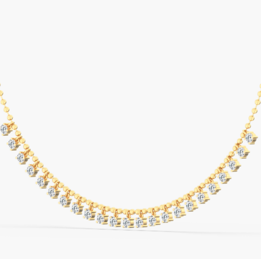 [N182] Round Bead Chain Shaker Necklace 