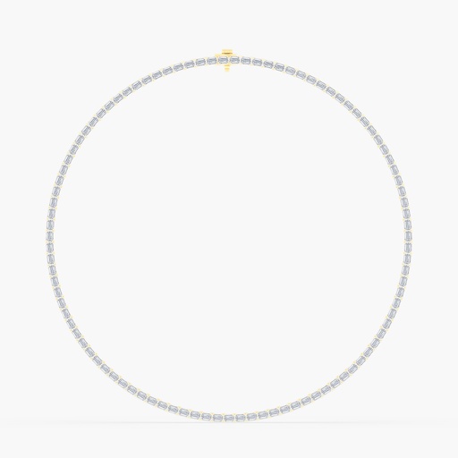 [N116] Emerald Tennis Necklace