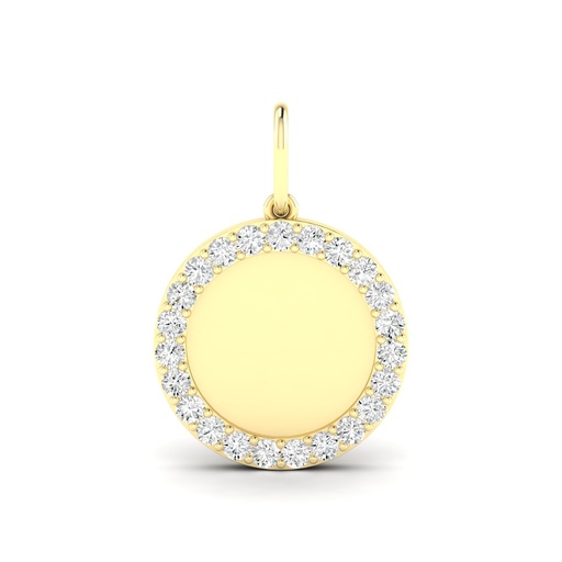 [P407] Diamond Medallion Charm