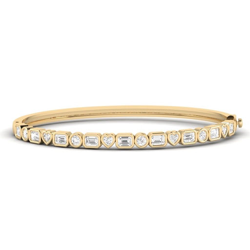 [FBG157] Multi Shape Bezel Bangle