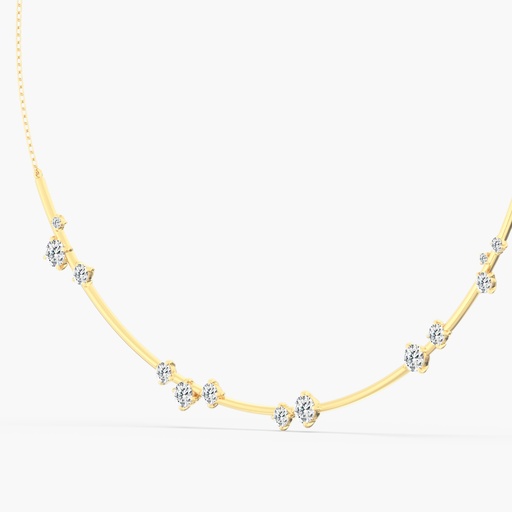 [N222ST] Starlight Half Collar Necklace