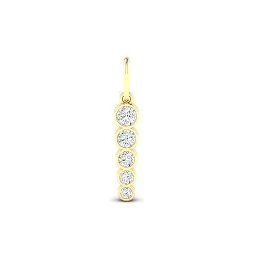[P393] Bezel Spike Charm