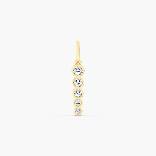 [P393] Bezel Spike Charm
