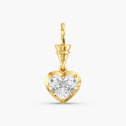 [P112HRT] Vintage Inspired Heart Swivel Pendant 
