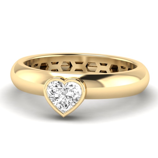 [R38HRT] Puffy Heart Bezel Ring