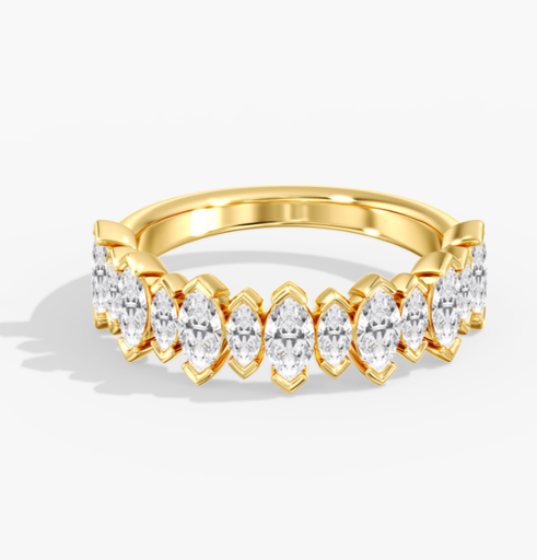 [R808] Alternating Marquise Band