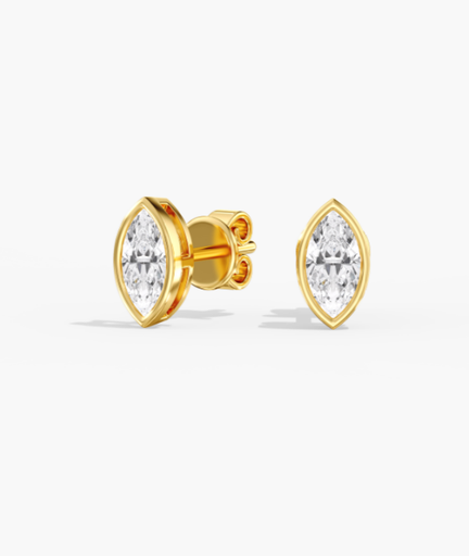 [EBMQ] Marquise Bezel Studs