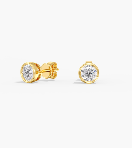 [EBBR] Round Bezel Studs